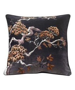 M.M Linen Orient Cushion Midnight