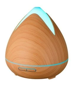 PureSpa Cool Mist Ultrasonic Diffuser with 3 Pack Essential Oils Light Wood