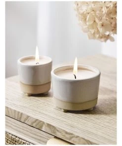 Australian House & Garden Rosseta Candle Small 5.5x5.5x5.5cm in Natural -The Shine Nook Sales Store 865784710 4 720x928