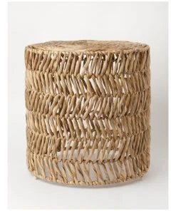 Australian House & Garden Mallabar Woven Nestside Table 45 x 45 x 45cm Large in Natural