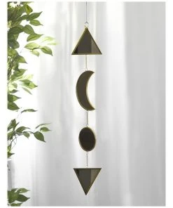 Milkshake Moon Mirror Hanging Plaque in Gold/Clear -The Shine Nook Sales Store 865789750 5 720x928
