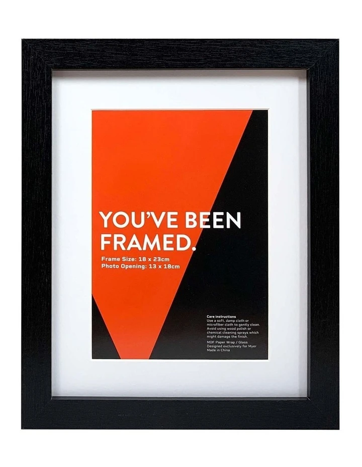 Vue Black Photo Frame 18x23/13x18cm 1 Vue Black Photo Frame 18x23/13x18cm