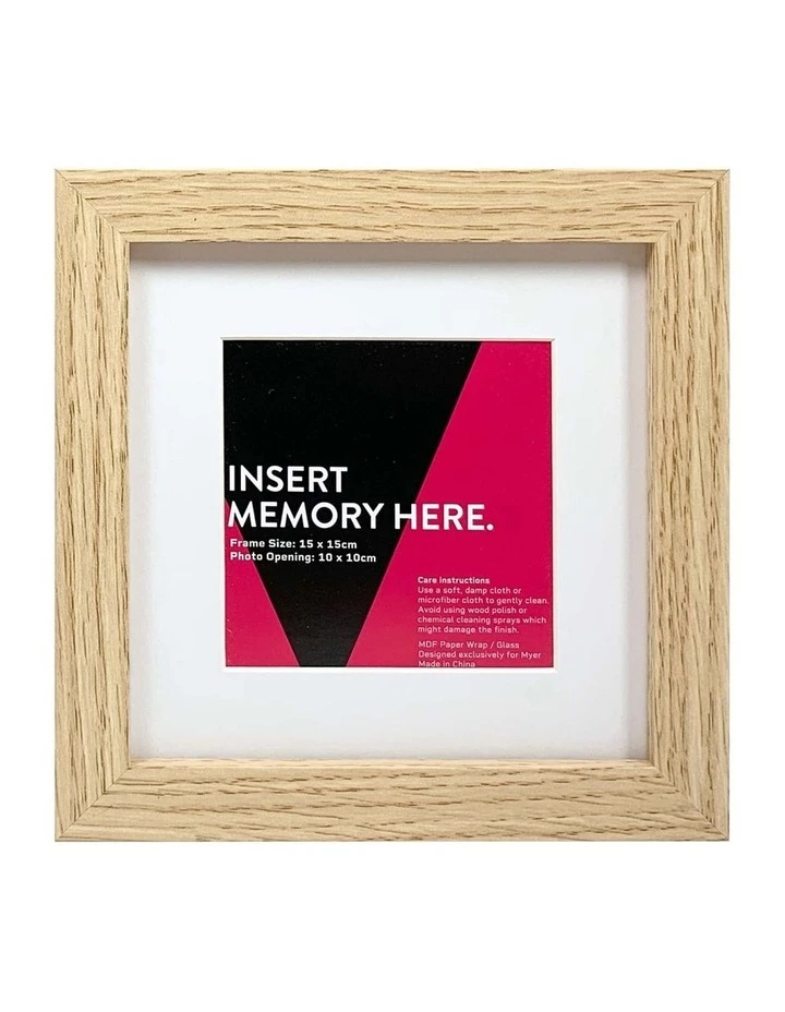 Vue Natural Photo Frame 15x15/10x10cm 2 Vue Natural Photo Frame 15x15/10x10cm - Image 2