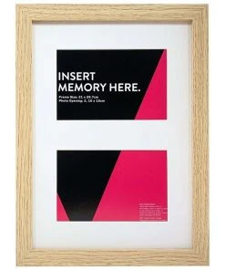 Vue Natural Photo Frame A4/Dbl 10x15cm