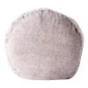 Aura Home Vintage Linen Fringe 55cm Round Cushion in Dusk