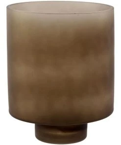 Linen House Romano Vase 20cm In Olive