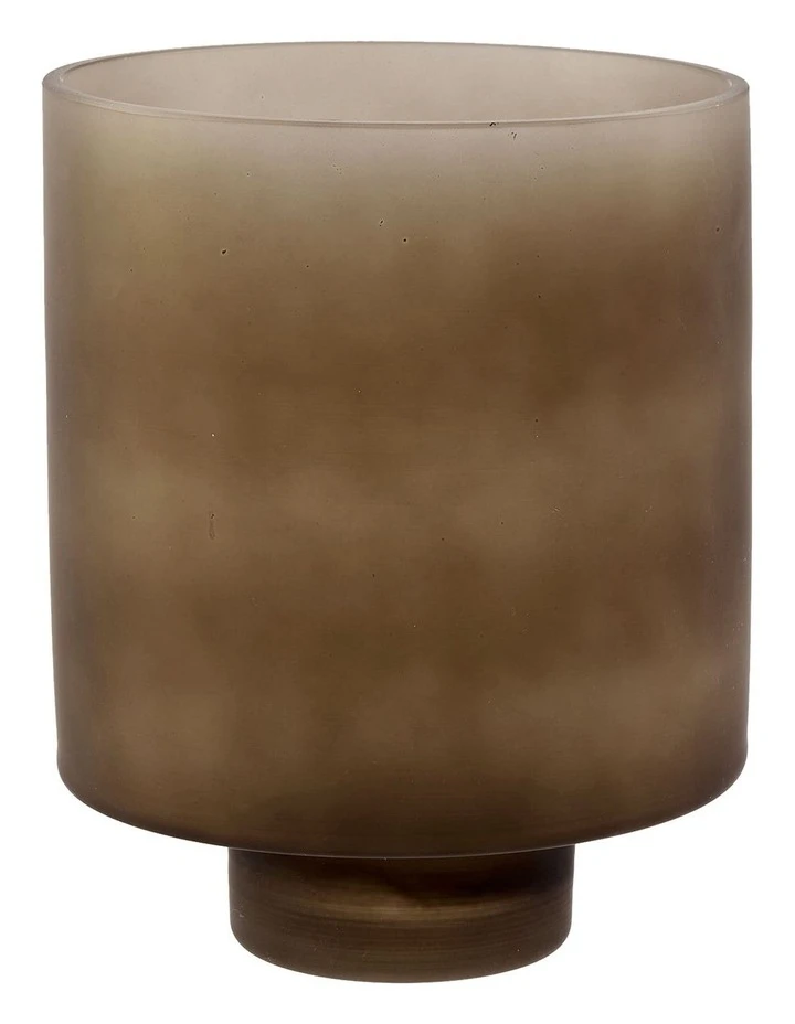 Linen House Romano Vase 20cm In Olive 1 Linen House Romano Vase 20cm In Olive