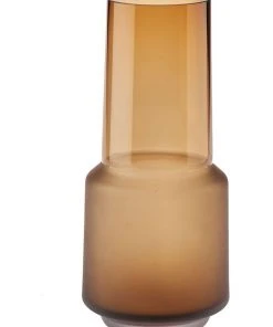 Linen House Draper Vase 28cm In Amber