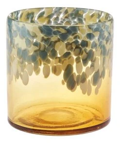 Linen House Joan Vase 15cm In Amber