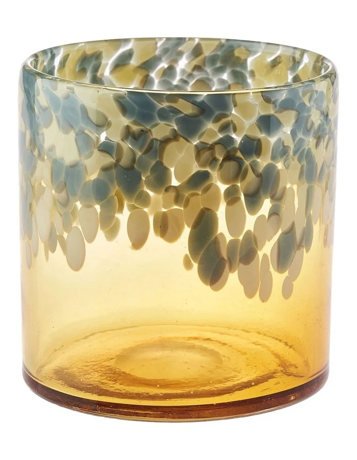 Linen House Joan Vase 15cm In Amber 1 Linen House Joan Vase 15cm In Amber