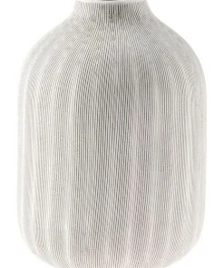 Linen House Haley Vase 24cm In Chalk