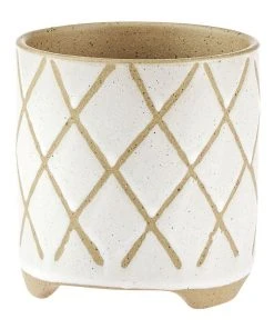 Linen House Estrada Planter Pot 16cm In White