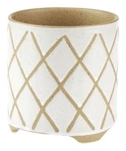 Linen House Estrada Planter Pot 12cm In White