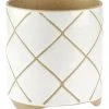 Linen House Estrada Planter Pot 24cm In White