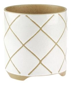 Linen House Estrada Planter Pot 24cm In White