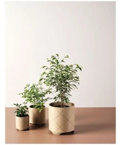 Linen House Estrada Planter Pot 24cm In Caramel -The Shine Nook Sales Store 869258530 3 720x928