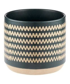 Linen House Dawn Planter Pot 25cm In Green