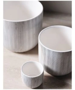 Linen House TaupIn Planter Pot 19cm In White 5 Linen House TaupIn Planter Pot 19cm In White -The Shine Nook Sales Store 869258890 3 720x928