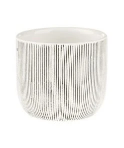 Linen House TaupIn Planter Pot 7.5cm In White