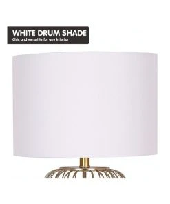 Sarantino Table Lamp Rose Gold Finish with White Linen Shade 11 Sarantino Table Lamp Rose Gold Finish with White Linen Shade -The Shine Nook Sales Store 869502430 5 720x928