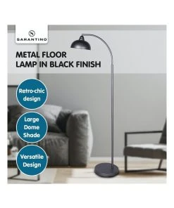 Sarantino Chic Industrial Adjustable Angle Floor Lamp Dark Grey -The Shine Nook Sales Store 869502610 7 720x928