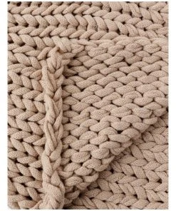 Vue Chunky Knit Throw in Beige -The Shine Nook Sales Store 869927500 3 720x928