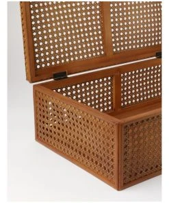 Heritage Argenteau Large Synthetic Rattan Trunk 47x30x16cm: Natural -The Shine Nook Sales Store 872996500 4 720x928