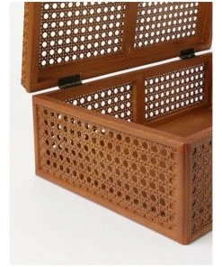 Heritage Argenteau Medium Synthetic Ratten Trunk 37.5x25x13.5cm:Natural -The Shine Nook Sales Store 872996590 4 720x928