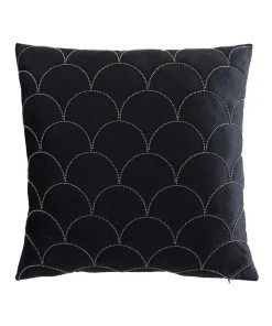 Private Collection Kinsey Square Cushion in Black