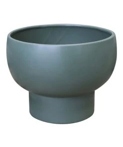 Madras Link Pedestal Planter 22cmx18cm Matte Green