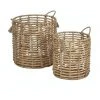Cooper & Co Madras Baskets Set Of 2 Natural