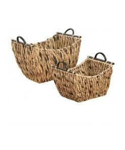 Cooper & Co Panama Baskets Set Of 2 Natural