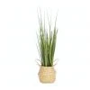 Cooper & Co Artificial Onion Grass In Woven Basket