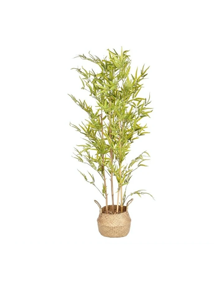 Cooper & Co Artificial Bamboo Woven Basket Natural 1 Cooper & Co Artificial Bamboo Woven Basket Natural