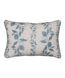 Madras Link Amari Linen Cushion Blue/Off White