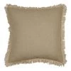 Madras Link Fringe Cushion 55cm Oatmeal