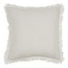 Madras Link Fringe Cushion 55cm in White