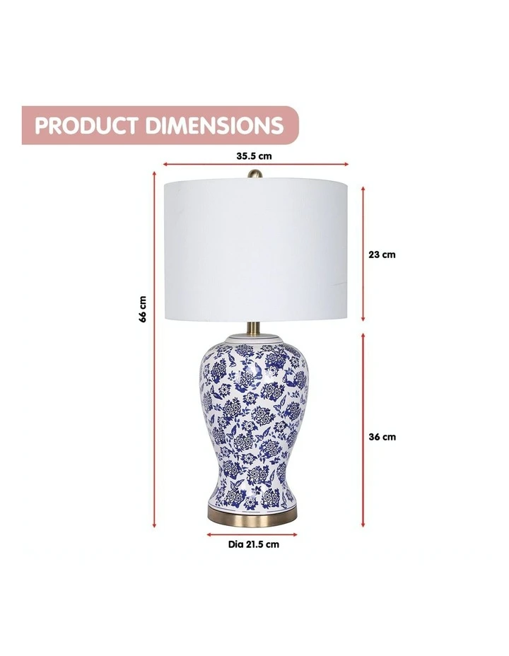 Sarantino Ceramic Table Lamp Multi 3 Sarantino Ceramic Table Lamp Multi - Image 3