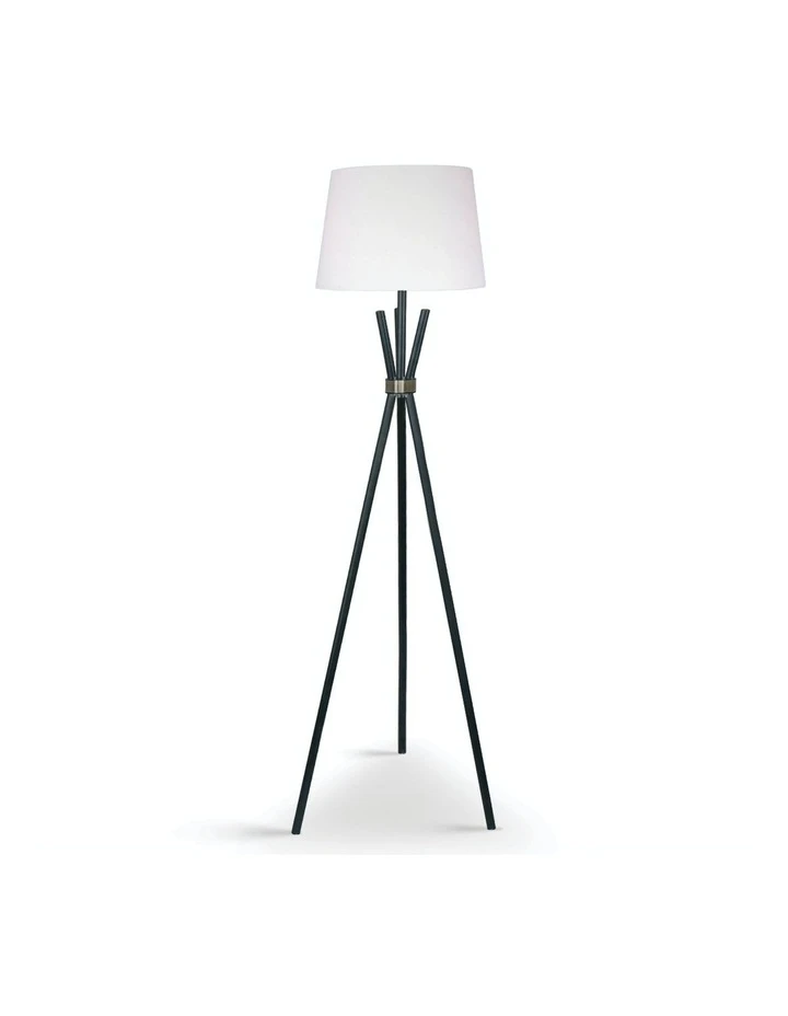 Sarantino Tripod Floor Lamp Black 1 Sarantino Tripod Floor Lamp Black