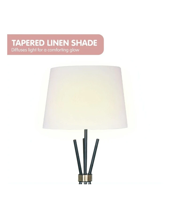 Sarantino Tripod Floor Lamp Black 3 Sarantino Tripod Floor Lamp Black - Image 3