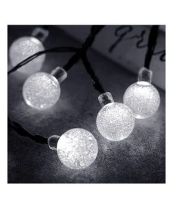 Milano Décor Solar Powered Outdoor Festoon Lights White 30 Lights 10003387 -The Shine Nook Sales Store 890424820 3 720x928