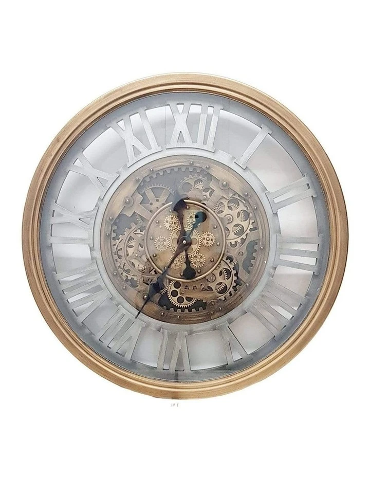 La Florentina Venetian Classic Moving Cogs Wall Clock 72cm Gold 1 La Florentina Venetian Classic Moving Cogs Wall Clock 72cm Gold