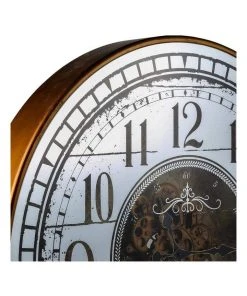 La Florentina Chteau Mirrored Moving Cogs Wall Clock 80cm Gold -The Shine Nook Sales Store 893441530 4 720x928