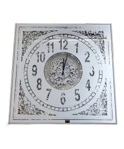 La Florentina Riquier Large Square Persian Mirrored 82cm Clock