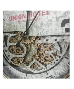 La Florentina Union Hotel Round Modern Clock 60cm Silver -The Shine Nook Sales Store 893458990 3 720x928