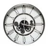 La Florentina London Modern Moving Cogs Clock Black & White