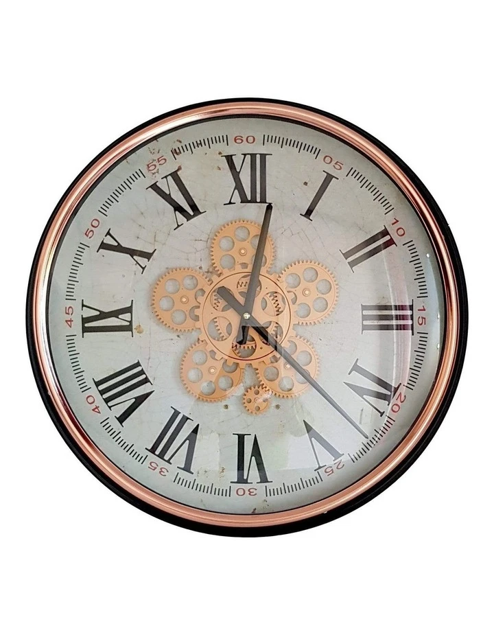 La Florentina Domonique Round Wall Clock Rose Gold 1 La Florentina Domonique Round Wall Clock Rose Gold