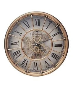La Florentina Basset Round Wall Clock Copper