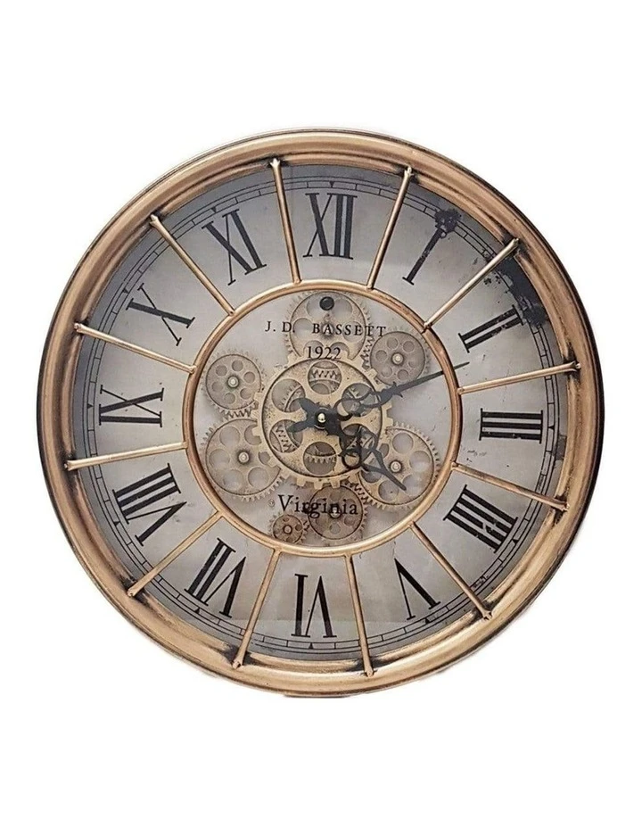 La Florentina Basset Round Wall Clock Copper 1 La Florentina Basset Round Wall Clock Copper