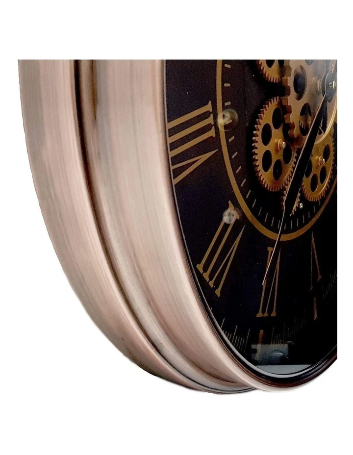 La Florentina Hermes Round Wall Clock Rose Gold 3 La Florentina Hermes Round Wall Clock Rose Gold - Image 3